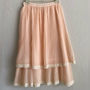Jessica’s Gunnies Skirt Prairie Cottage Core Vintage Ballet Lace